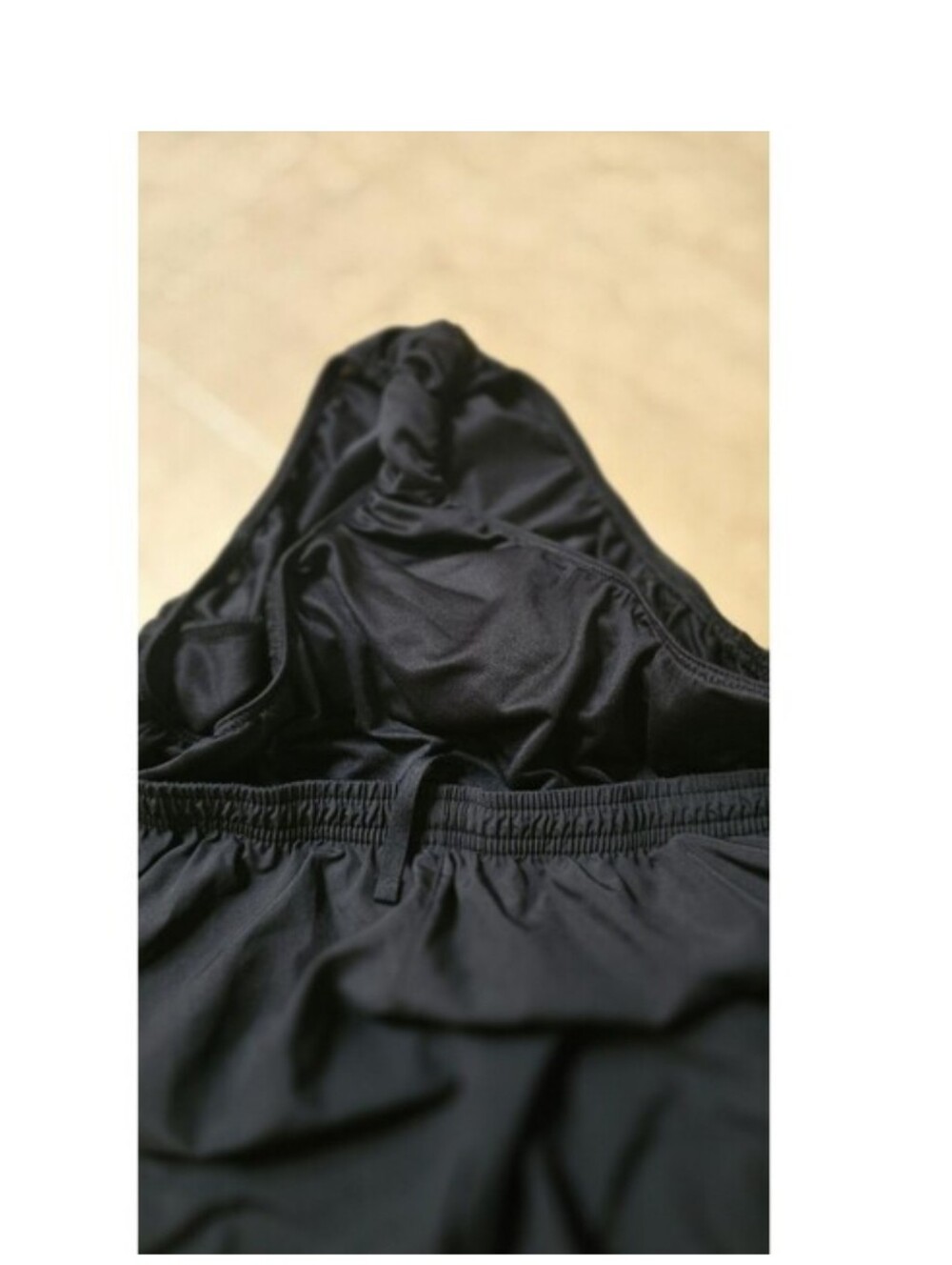 Nike Black Athletic Running Shorts with White Trim - Picture 6 of 6